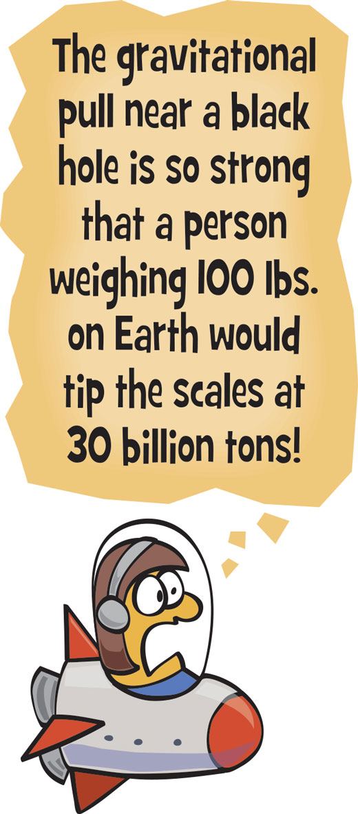 Astronaut in a spaceship giving a fact.