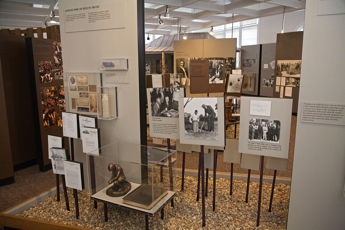 A display in the George Washington Carver museum.