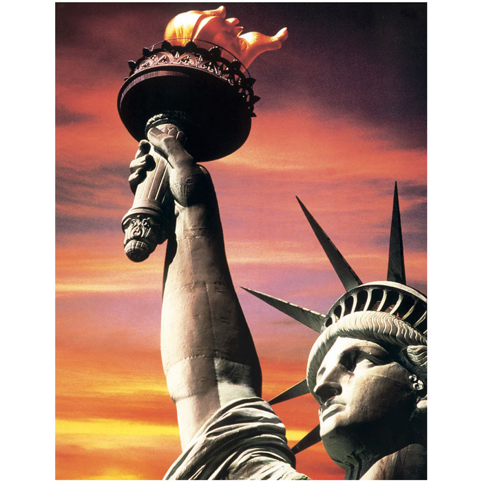 Statue of Liberty color print by Sandra Baker.