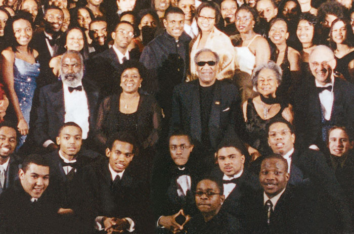 Rachel Robinson and others at a celebration of the Jackie Robinson Foundation.