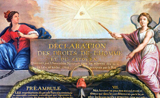 The French Declaration of Rights of Man and the Citizen.