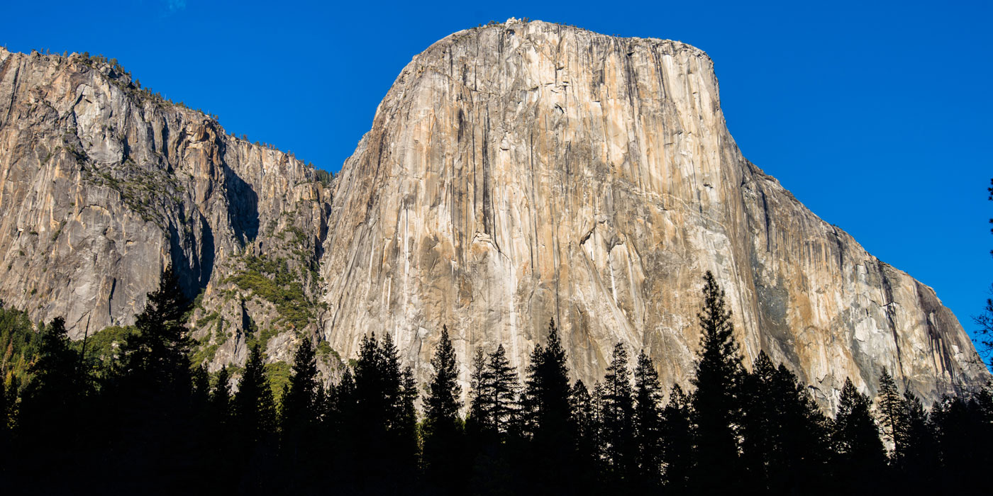 Very tall rock face that was pushed up by ancient volcanic activity.