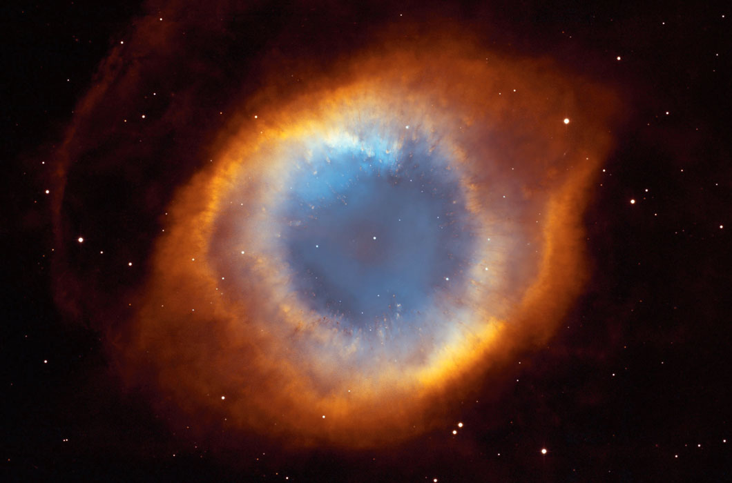 Ring of gas that is actually a tunnel facing away from the camera. 