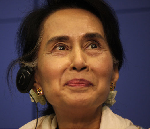 Aung San Suu Kyi.