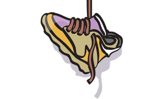 Cartoon of a sneaker.