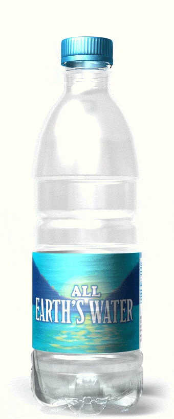 Animation of filling up a water bottle.