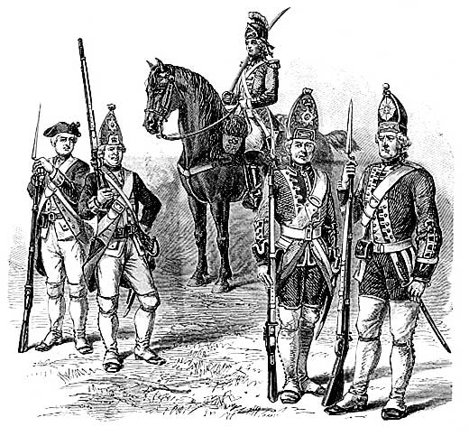 A group of British soldiers.