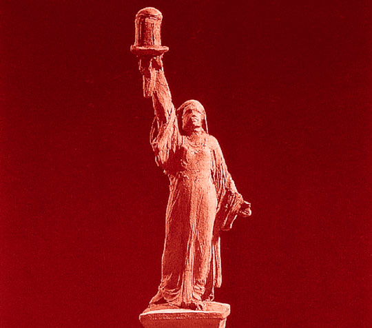 Model for the statue Egypt Carrying a Light to Asia.