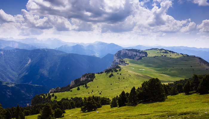 A mountain plateau.