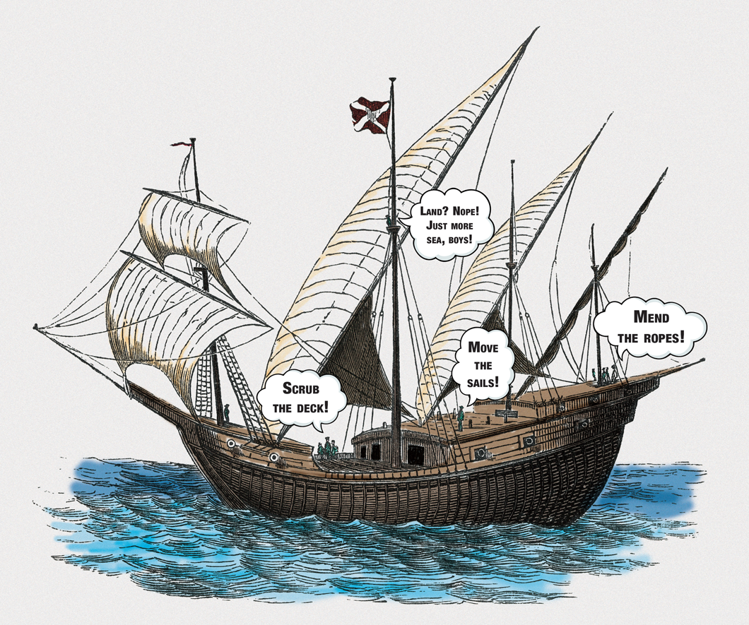 Hotspot diagram showing the anatomy of a ship.