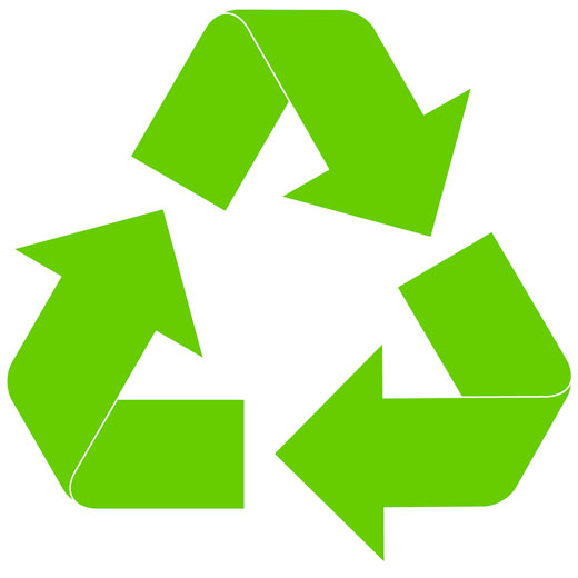 The three arrow recycling symbol.
