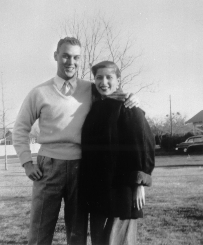 Ruth Bader with Martin Ginsburg.
